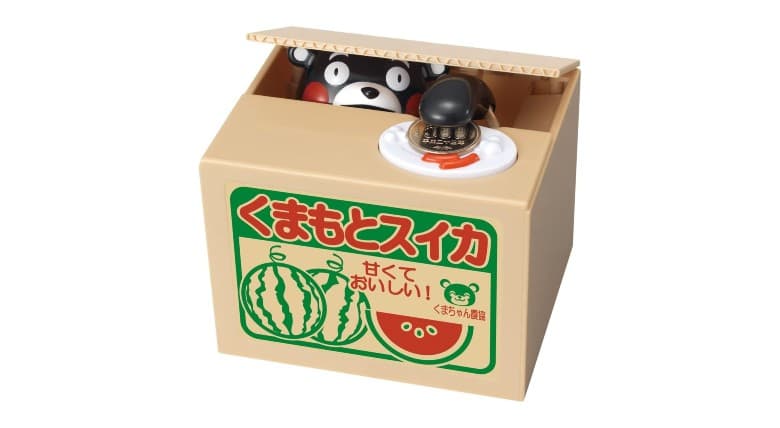 duffy❦＊くまちゃん＊100日貯金BOX 貯金がはかどる！段ボールからくまモンが登場する貯金箱｜くまのいる暮らし
